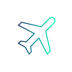 % of a Flight from Toronto to
London